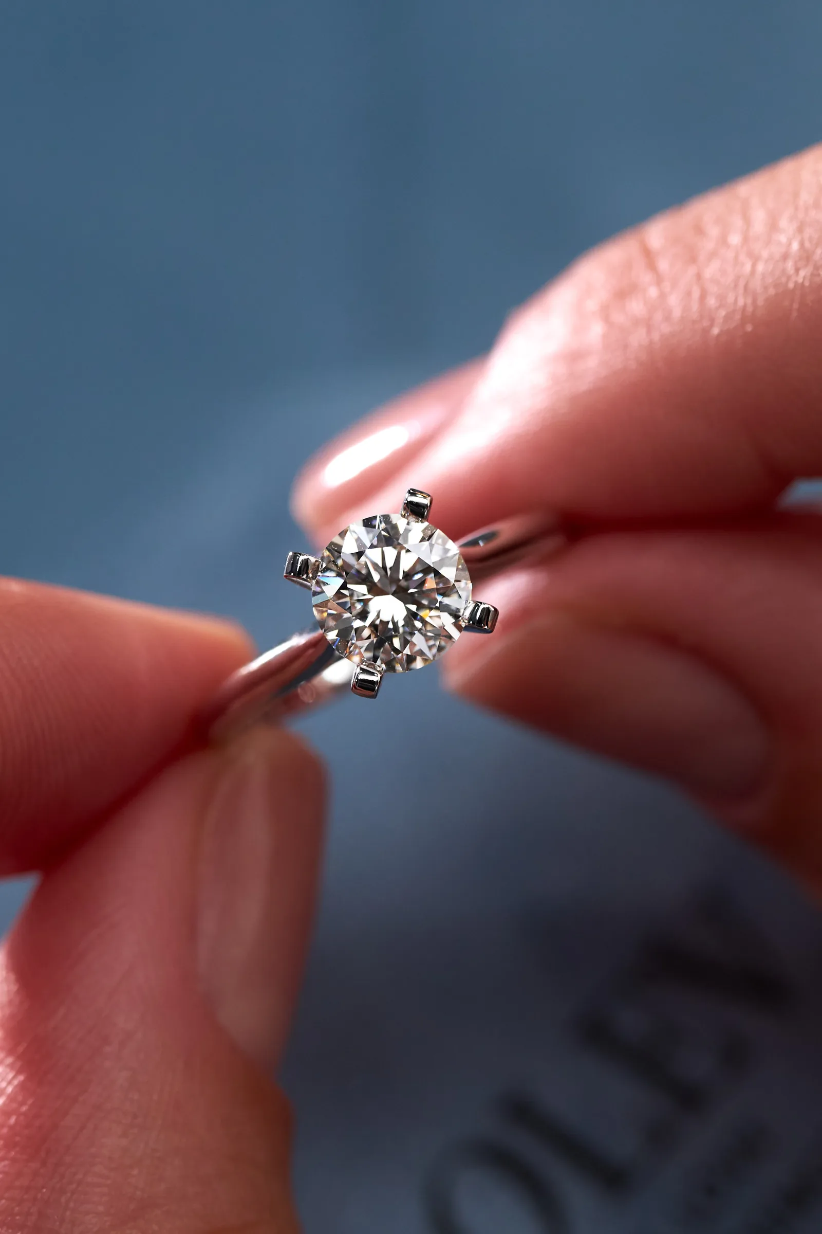 Ring 1.14 ct. White diamond 1.14 ct. Colour L, clarity IF — 4