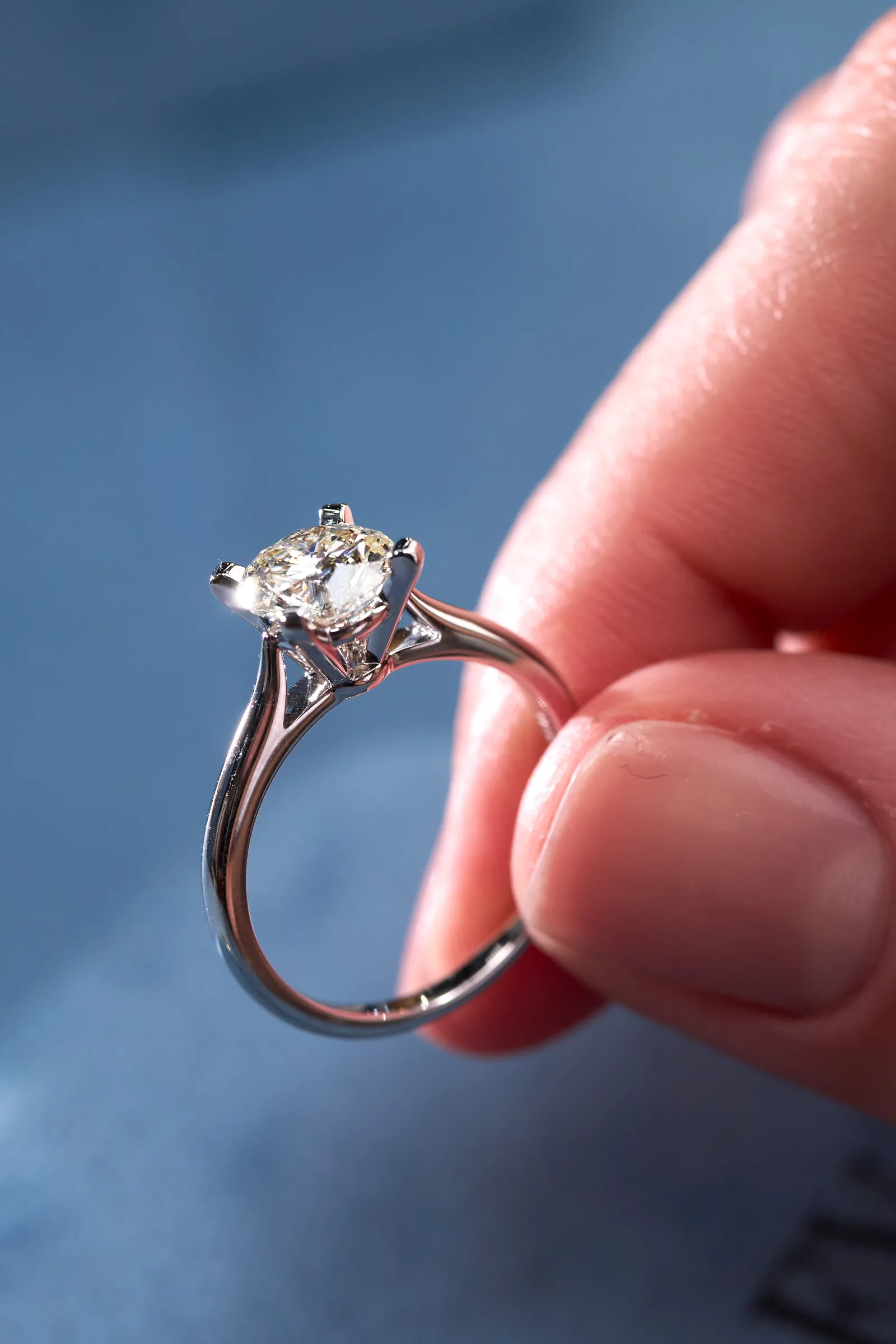 Ring 1.14 ct. White diamond 1.14 ct. Colour L, clarity IF — 3