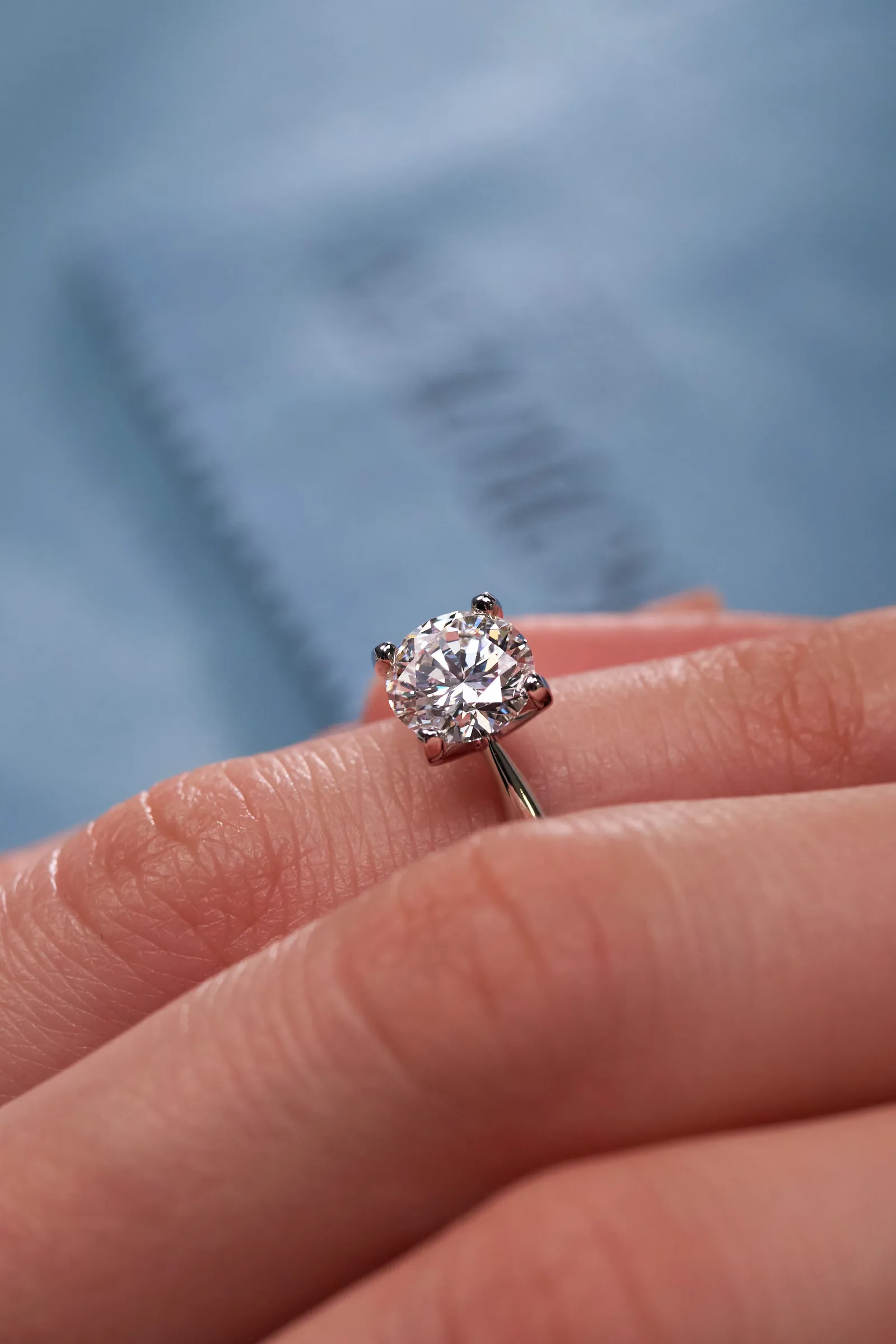 Ring 1.22 ct. White diamond 1.22 ct. Colour F, clarity VS1 — 5