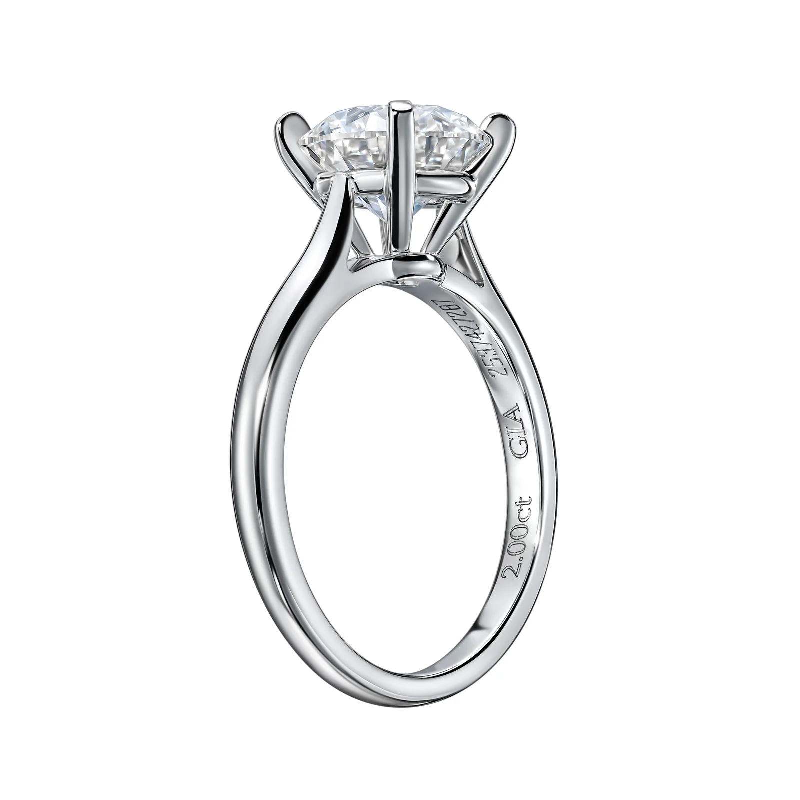 Ring 2.00 ct. White diamond 2.00 ct. Colour H, clarity VS2 — 4