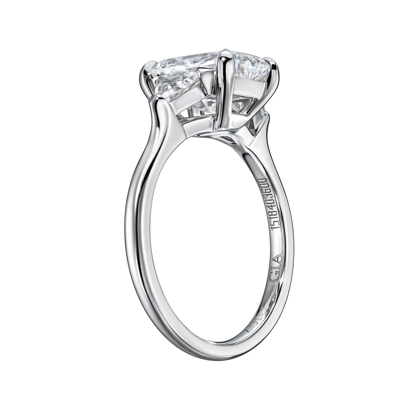 Ring 2.01 ct. White diamond 2.01 ct. Colour F, clarity VS1 — 5