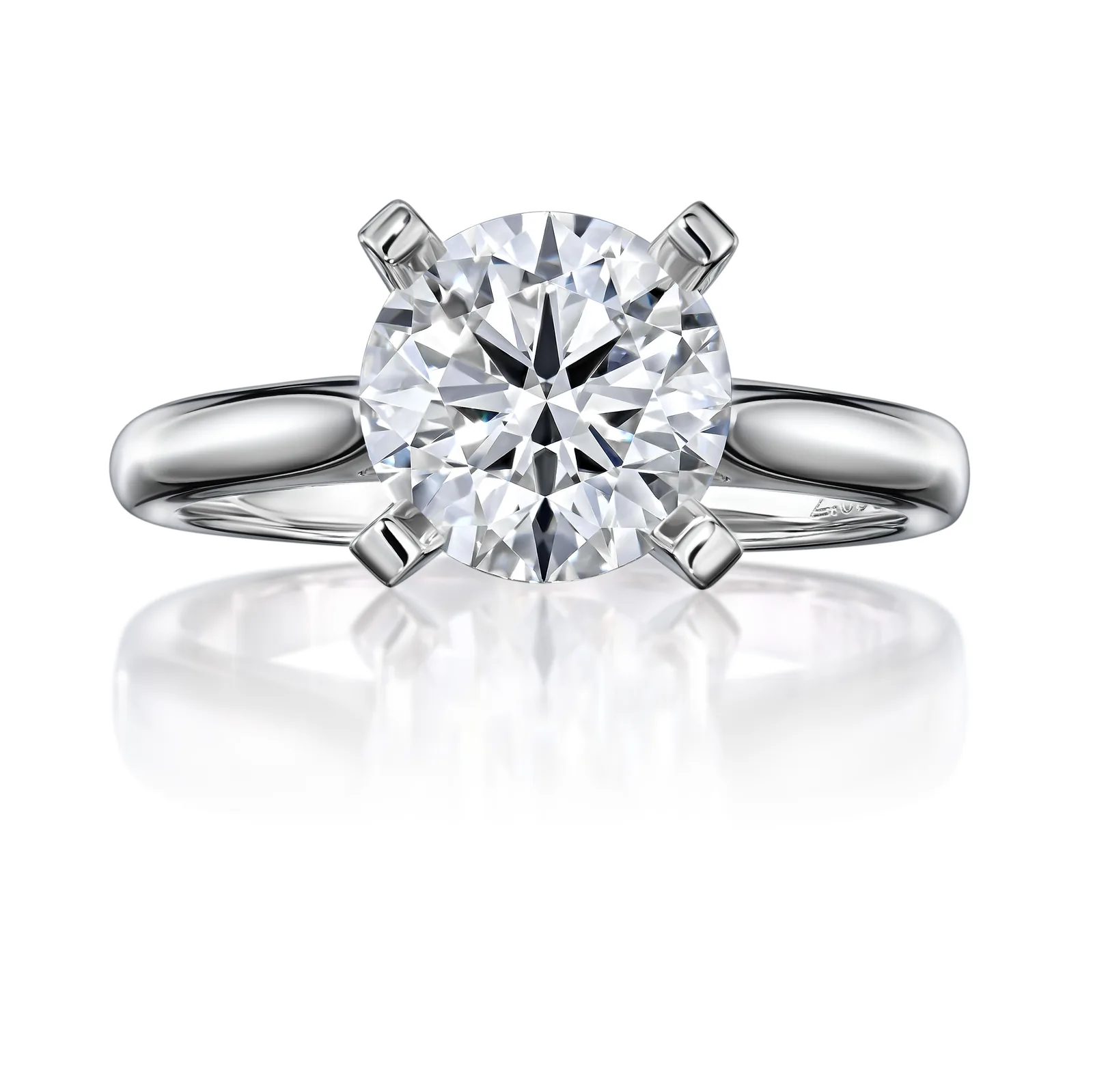 Ring 2.05 ct. White diamond 2.05 ct. Colour D, clarity VS1
