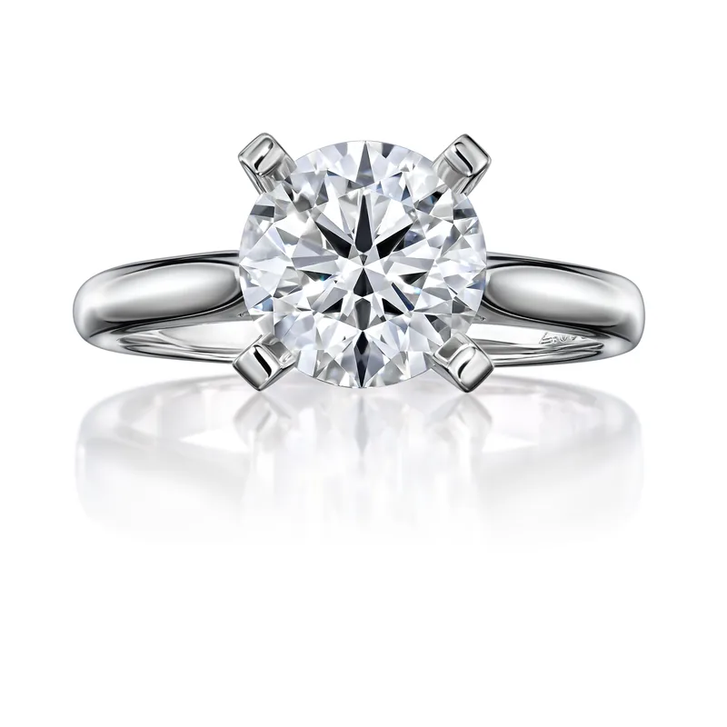 Ring 2.05 ct. White diamond 2.05 ct. Colour D, clarity VS1
