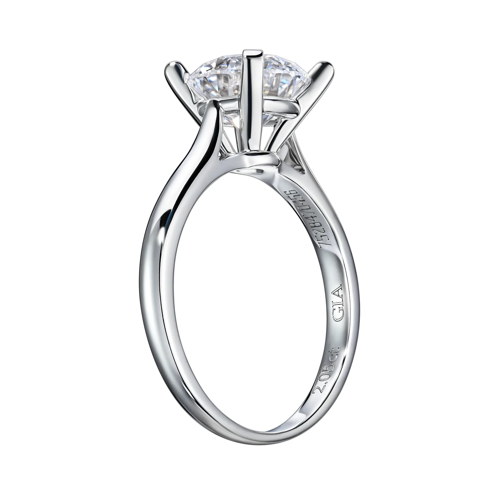 Ring 2.05 ct. White diamond 2.05 ct. Colour D, clarity VS1 — 5