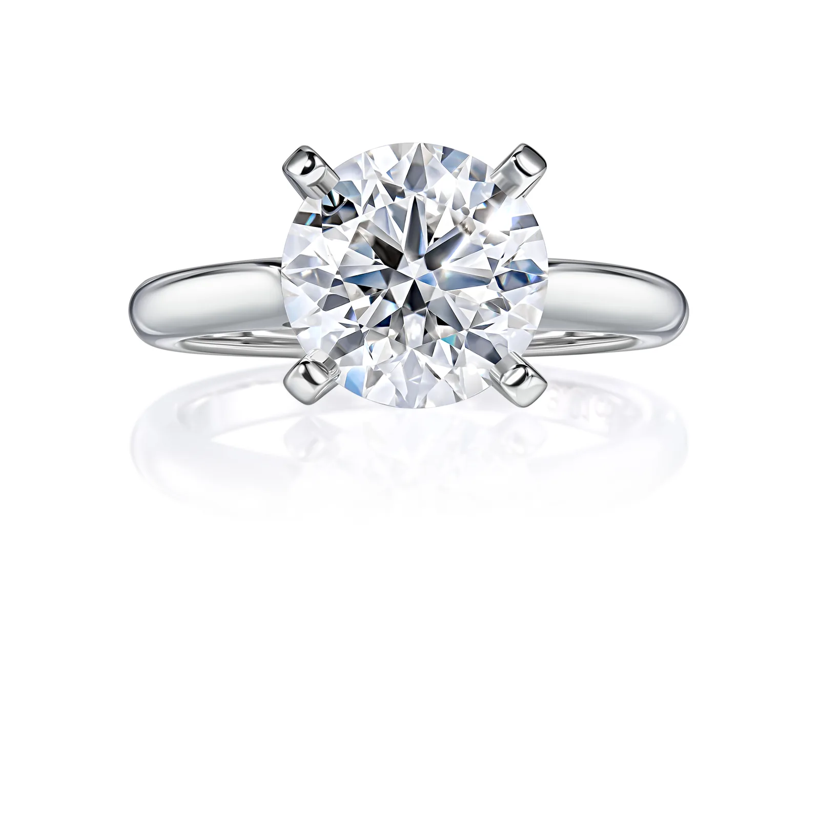 Ring 3.01 ct. White diamond 3.01 ct. Colour I, clarity VVS2