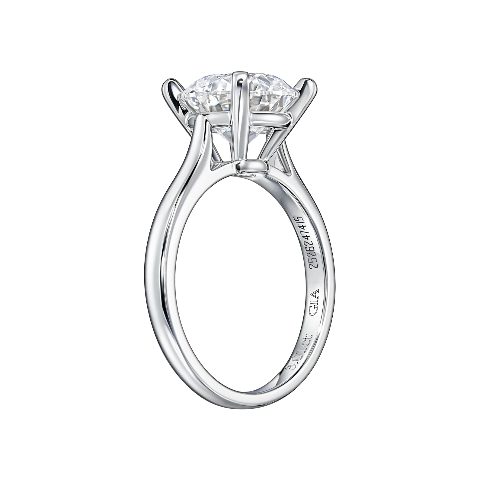 Ring 3.01 ct. White diamond 3.01 ct. Colour I, clarity VVS2 — 3