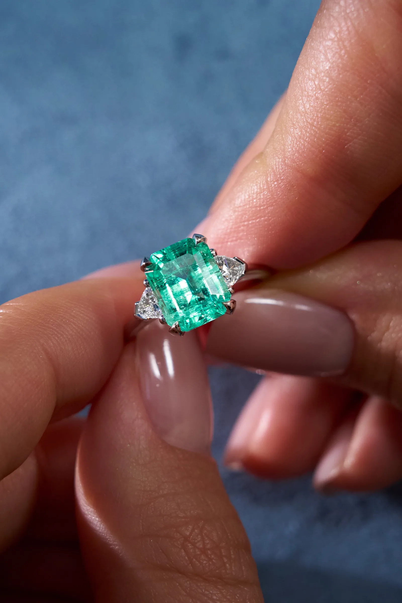 Ring 2.64 ct. Emerald 2.64 ct. Colour 5, Г2 (Russian grading) — 4