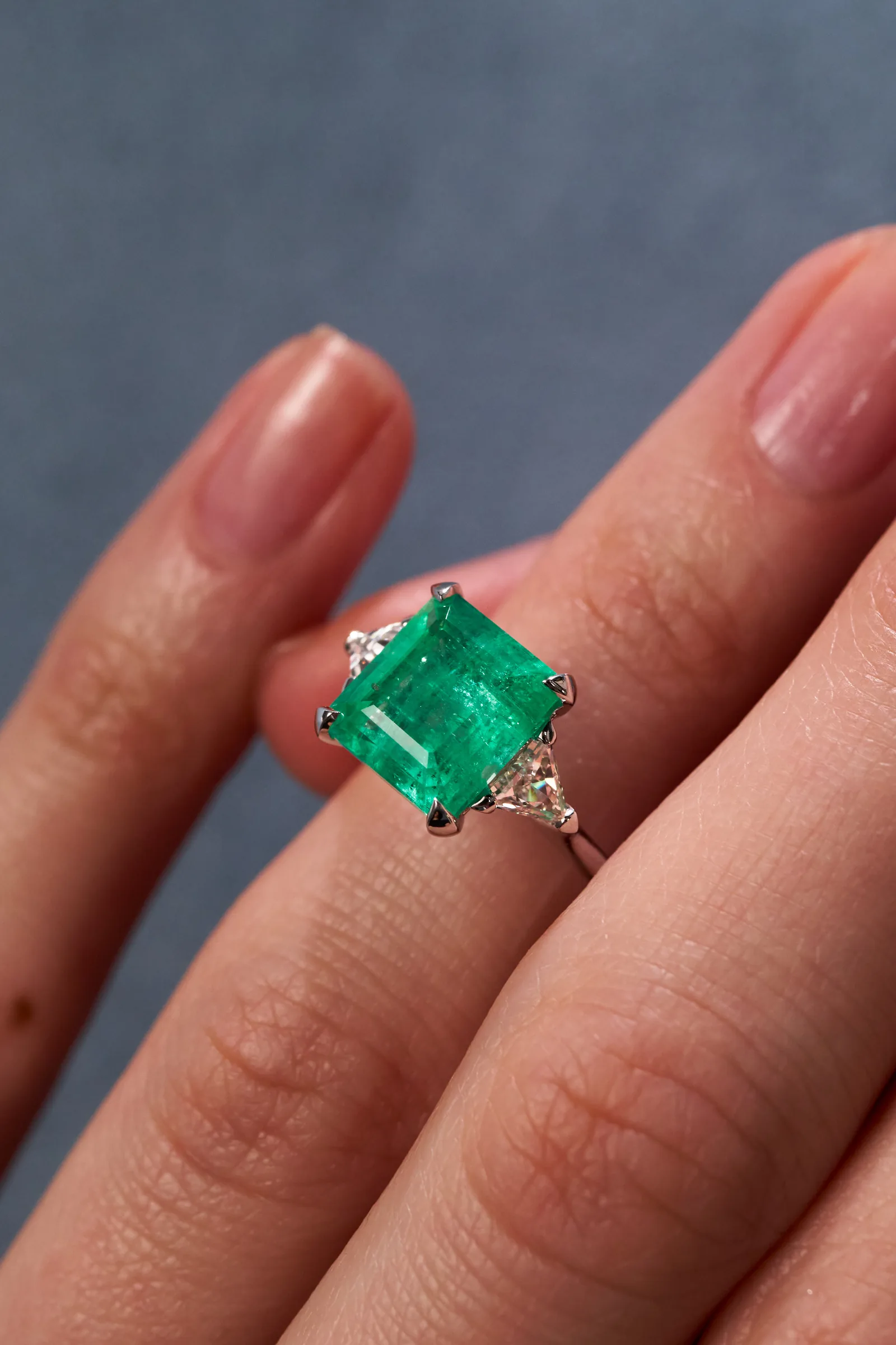 Ring 3.87 ct. Emerald 3.87 ct. Colour 3, Г3 (Russian grading) — 6