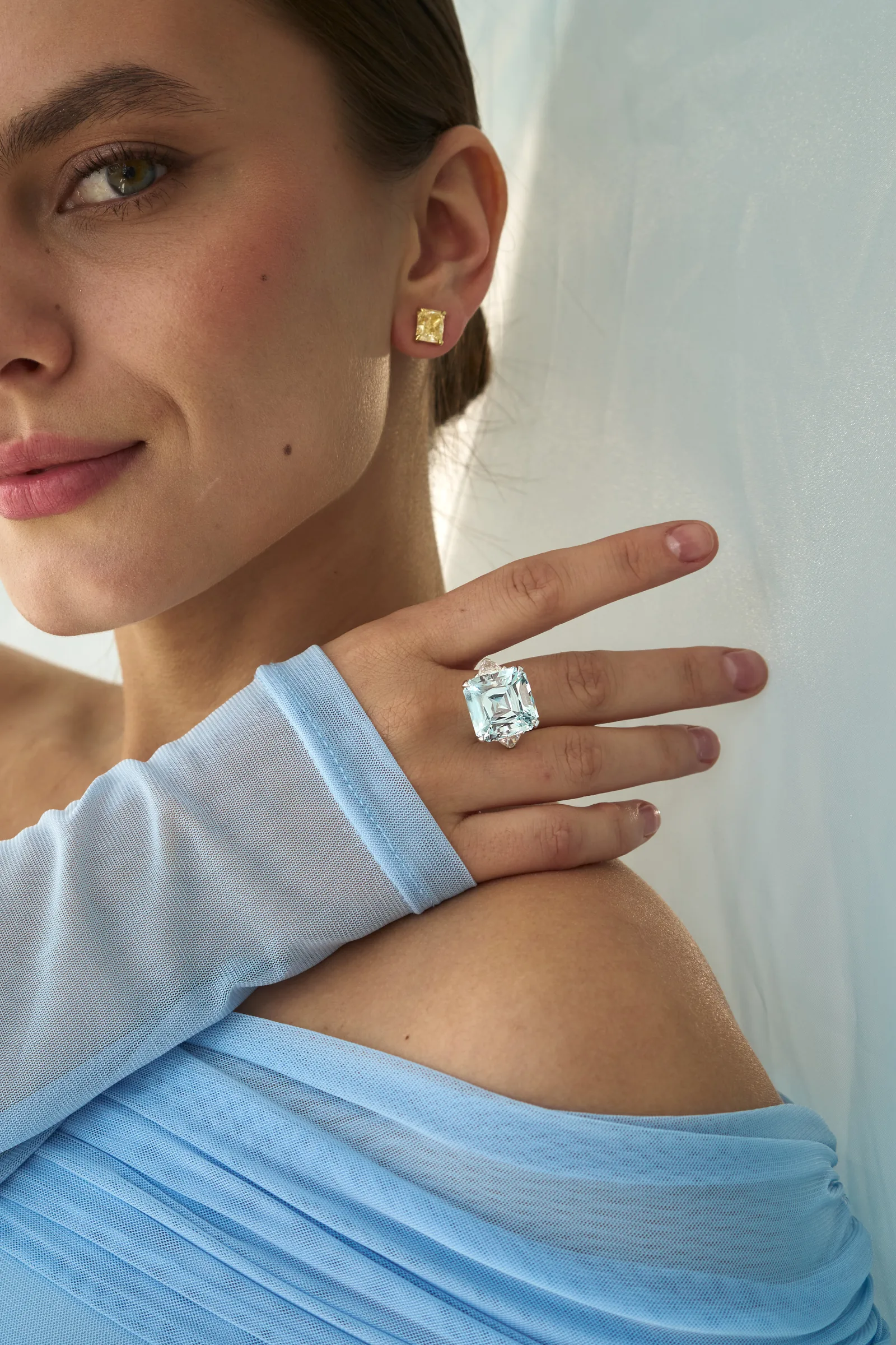 Ring 18.57 ct. Aquamarine 18.57 ct. GIA reports — 6