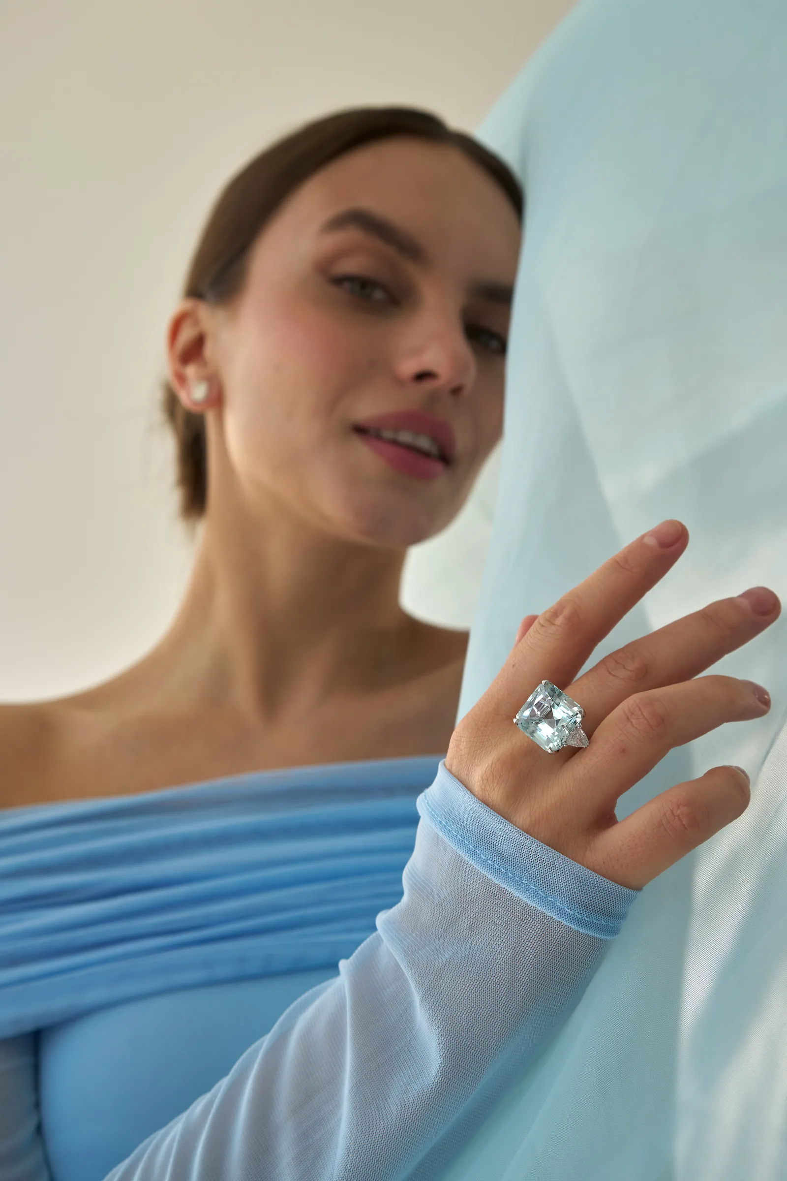 Ring 18.57 ct. Aquamarine 18.57 ct. GIA reports — 4