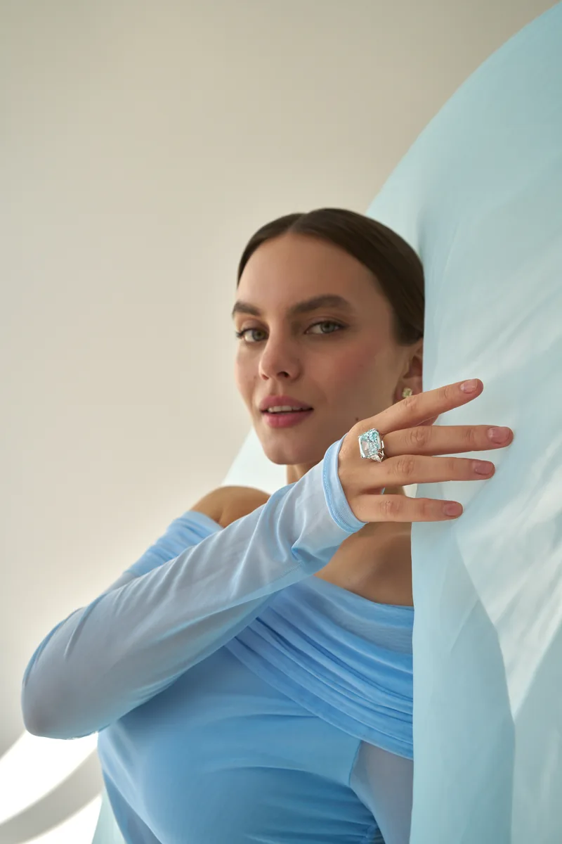 Ring 18.57 ct. Aquamarine 18.57 ct. GIA reports