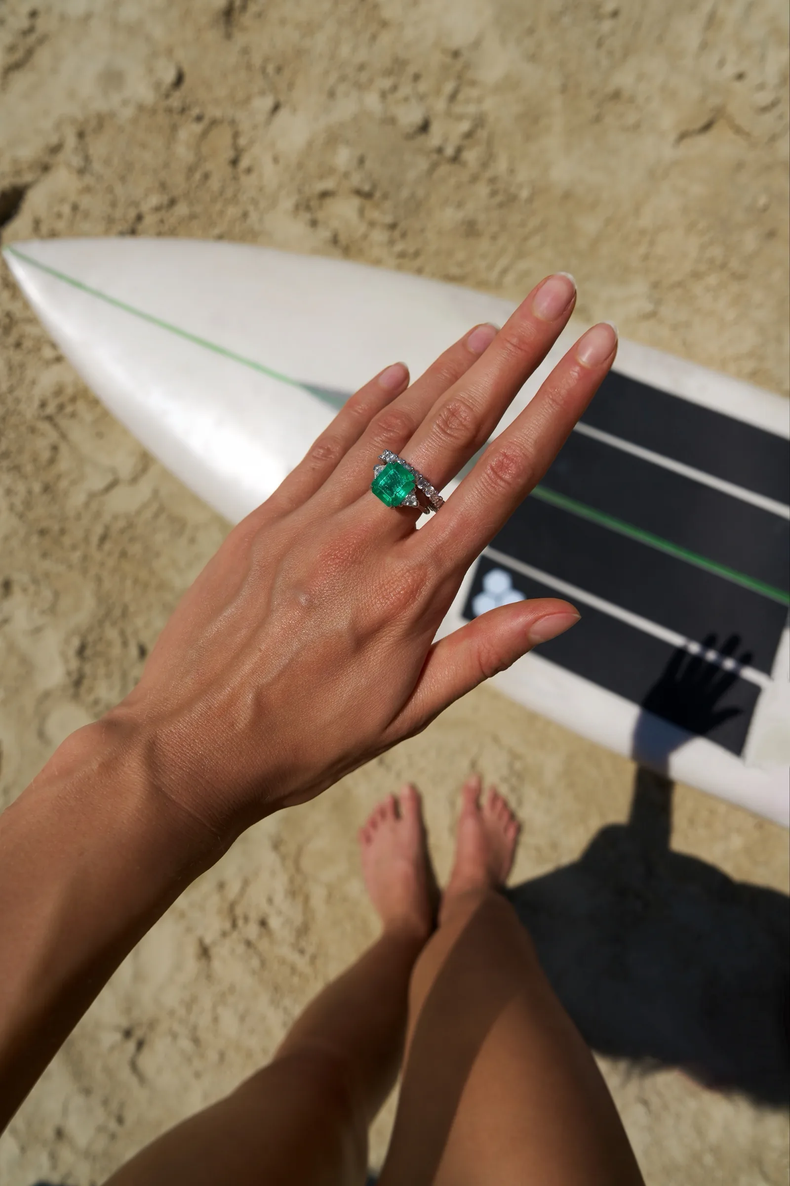 Ring 4.40 ct. Emerald 4.40 ct. Colour 3, Г3 (Russian grading) — 7