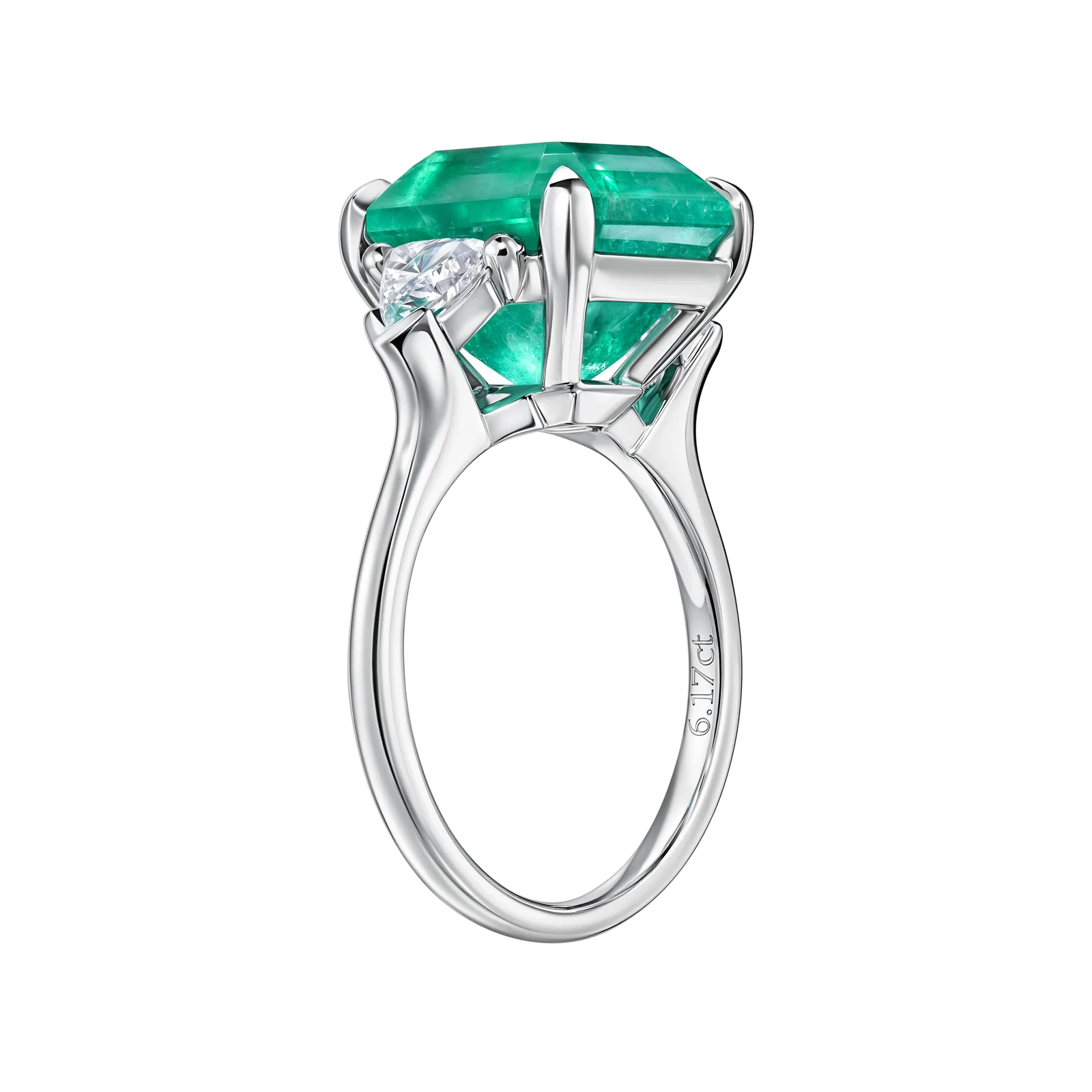 Ring 6.17 ct. Emerald 6.17 ct. Colour 3, Г3 (Russian grading) — 4