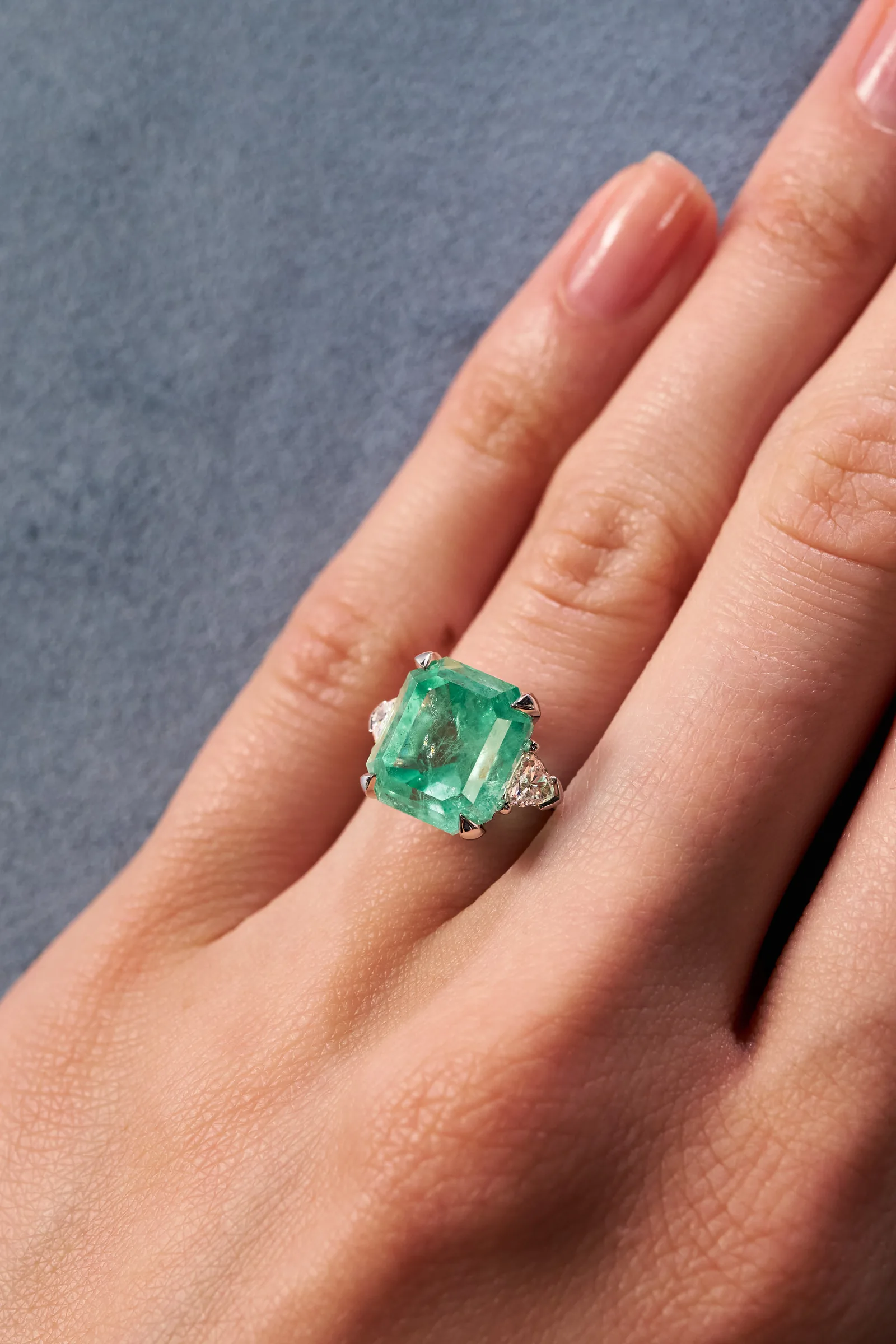 Ring 6.41 ct. Emerald 6.41 ct. Colour 5, Г2 (Russian grading) — 4