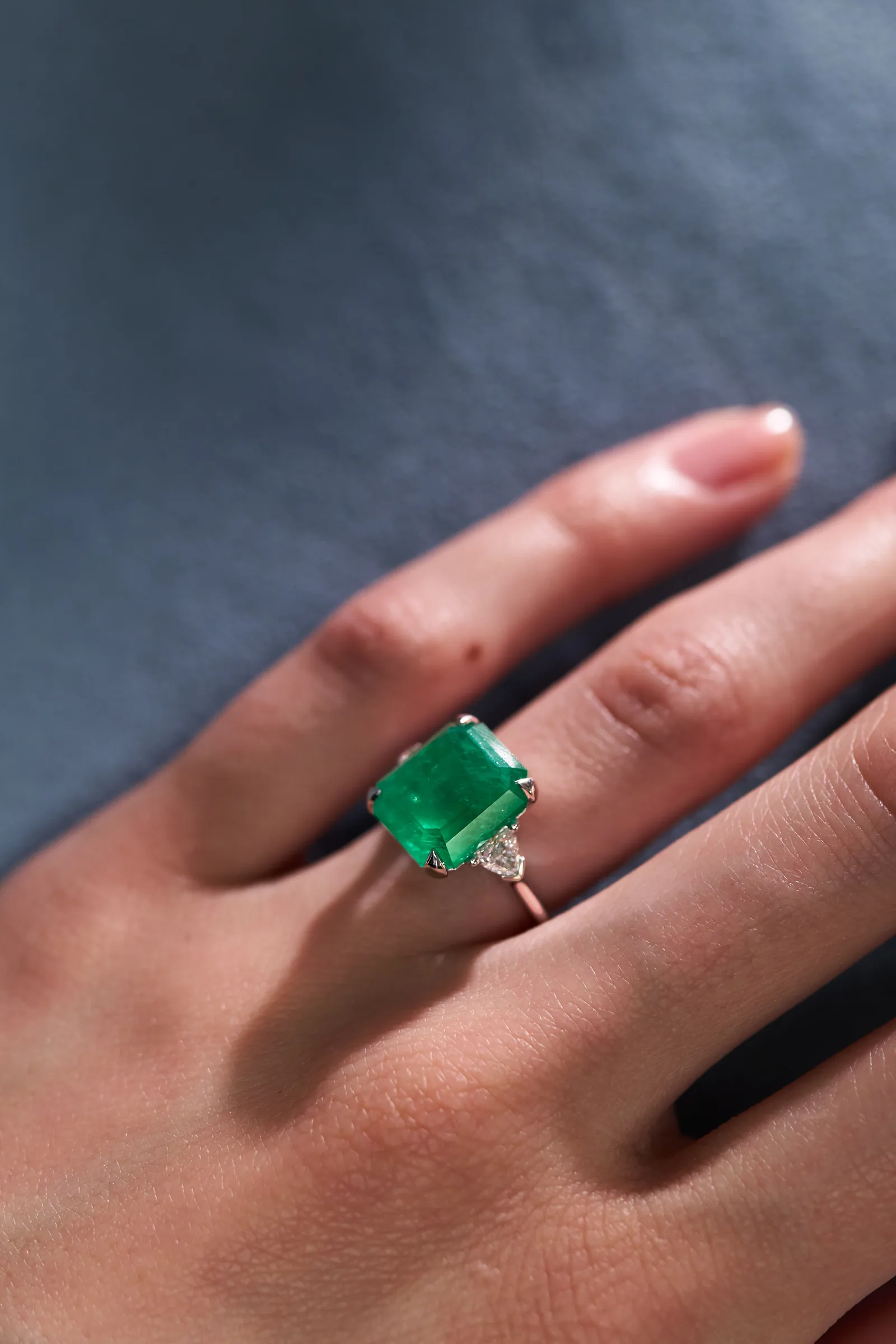 Ring 7.59 ct. Emerald 7.59 ct. Colour 3, Г3 (Russian grading) — 5
