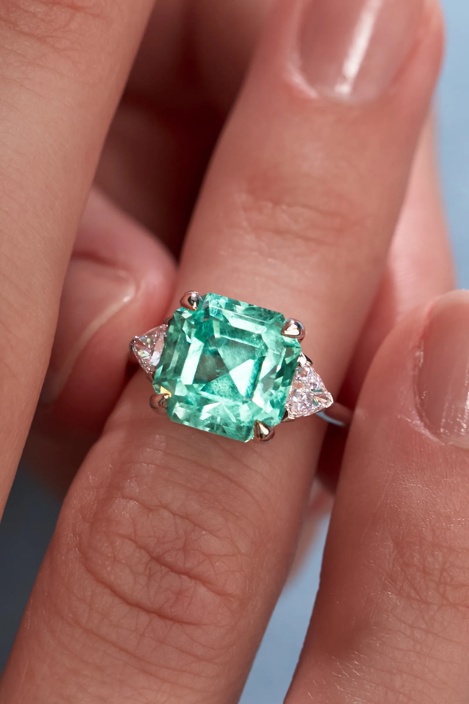 Ring 4.35 ct. Emerald 4.35 ct. Colour 5, Г2 (Russian grading) — 3