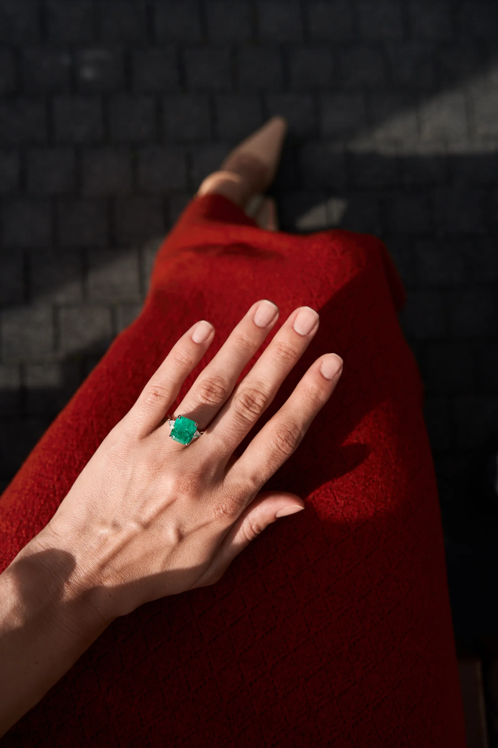 Ring 6.48 ct. Emerald 6.48 ct. Colour 3, Г3 (Russian grading) — 8