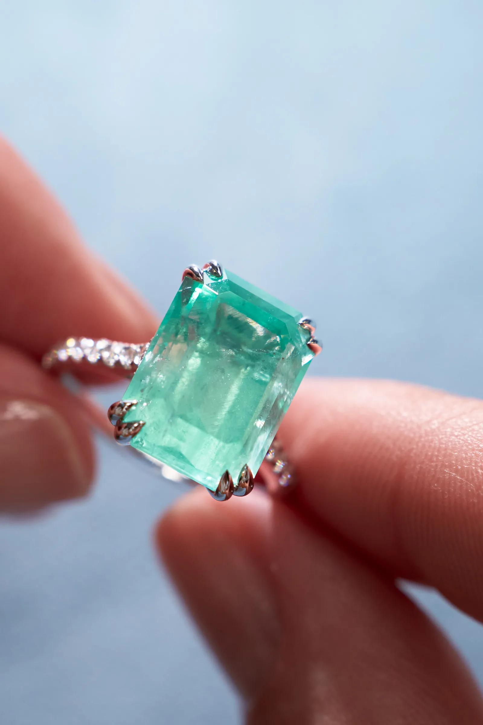 Ring 7.31 ct. Emerald 7.31 ct. Colour 5, Г3 (Russian grading) — 4