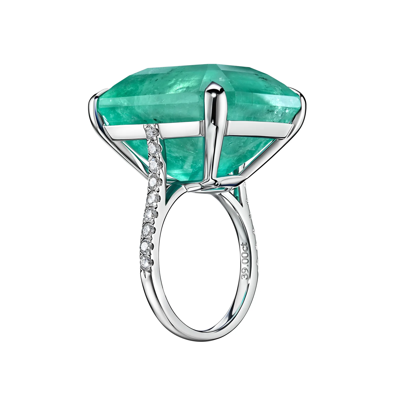Ring 39.00 ct. Emerald 39.00 ct. Colour 4, Г3 (Russian grading) — 4