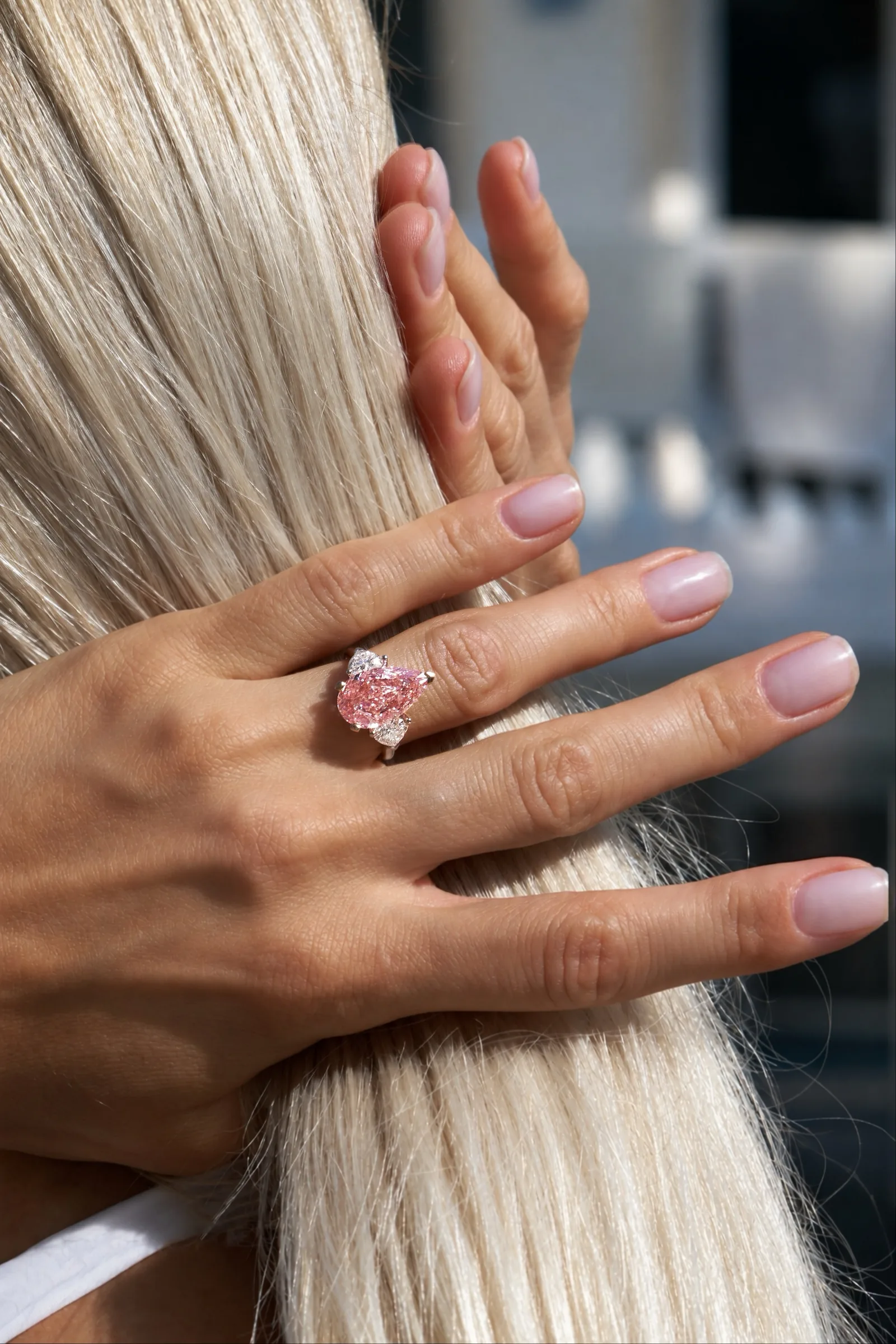Ring 5.17 ct. Pink diamond 5.17 ct. Colour Fancy intense pink, clarity VS2 — 3