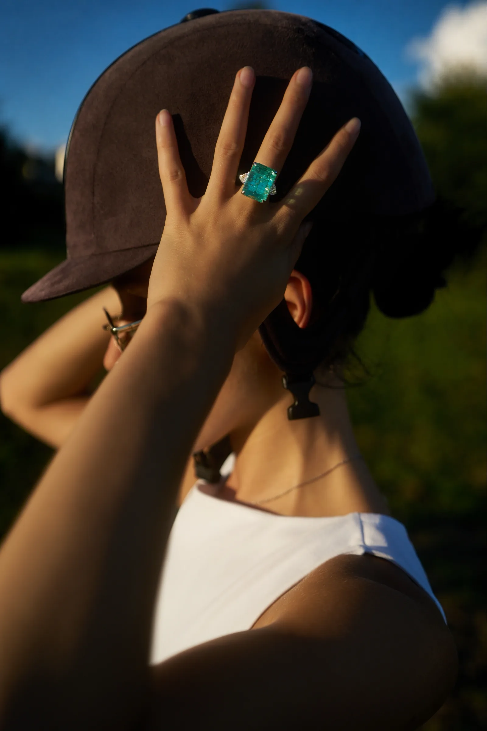 Ring 21.57 ct. Emerald 21.57 ct. Colour 5, Г2 (Russian grading) — 8