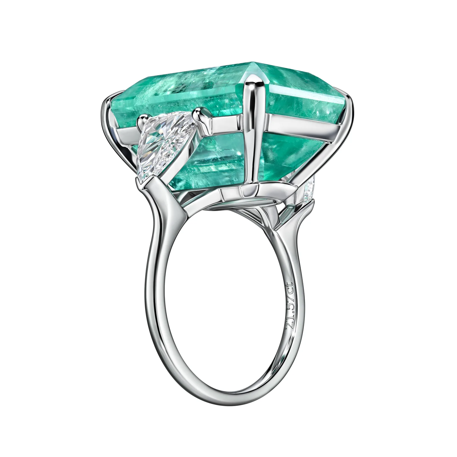 Ring 21.57 ct. Emerald 21.57 ct. Colour 5, Г2 (Russian grading) — 4
