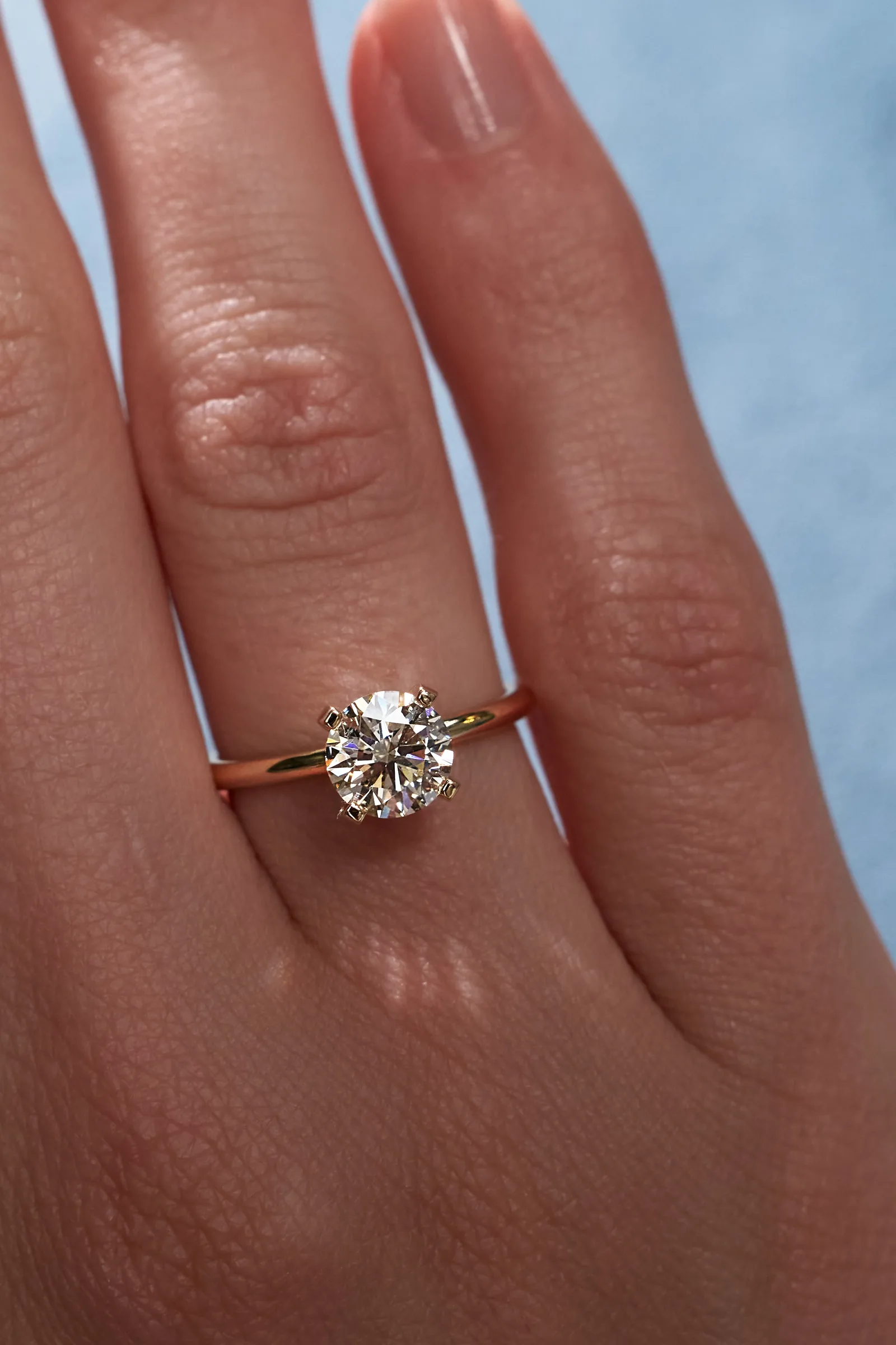 Ring 1.11 ct. White diamond 1.11 ct. Colour M, clarity VS2