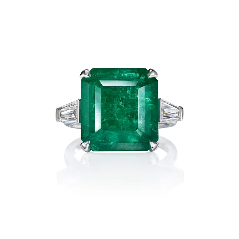 Ring 13.56 ct. Emerald 13.56 ct. GIA reports