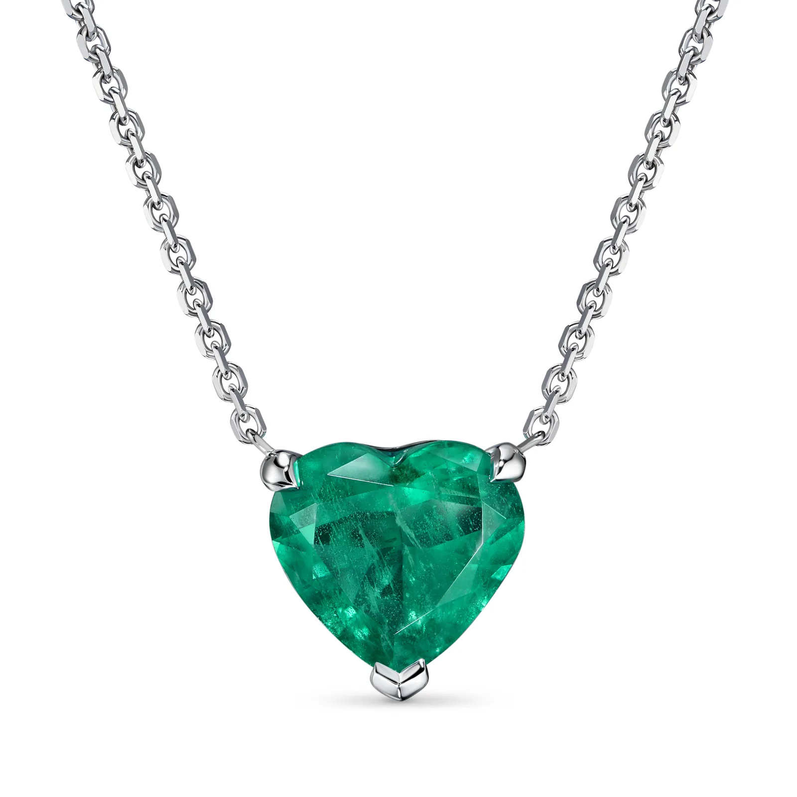 Necklace 1.81 ct. Emerald 1.81 ct. Colour 3, Г2 (Russian grading)