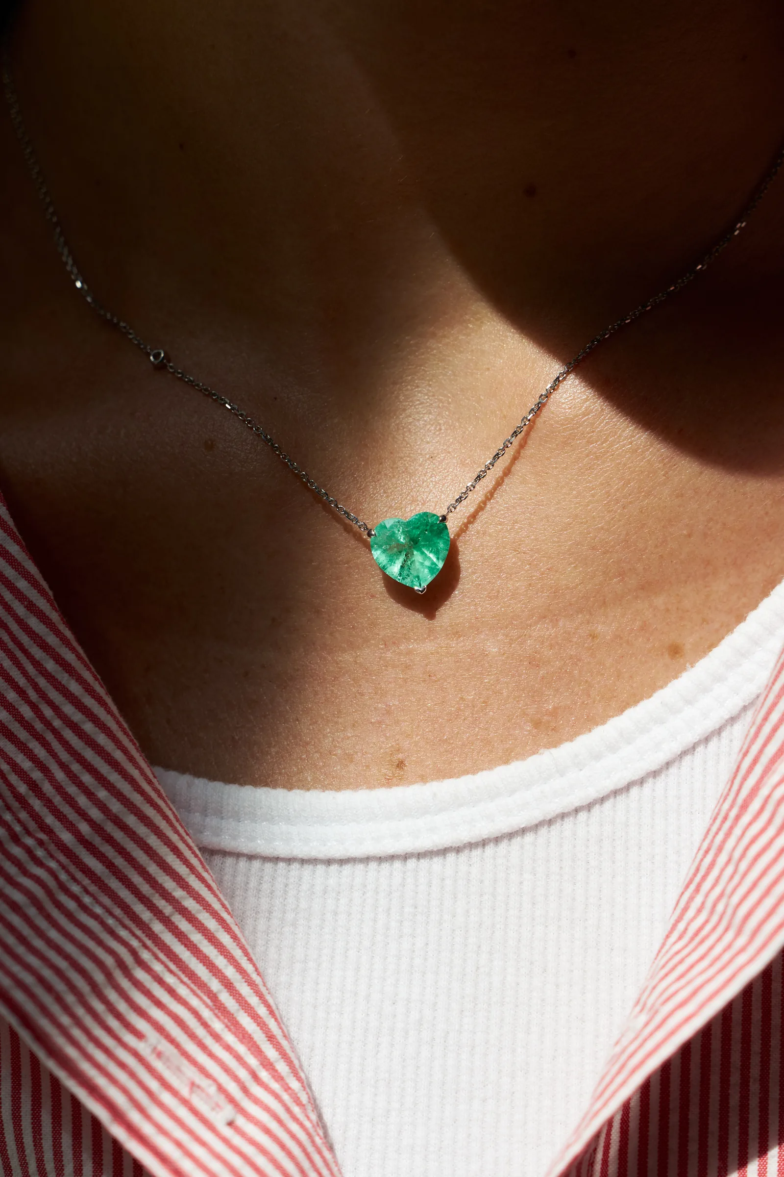 Necklace 3.55 ct. Emerald 3.55 ct. Colour 5, Г3 (Russian grading) — 4