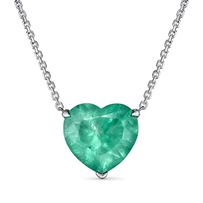Necklace 3.55 ct. Emerald 3.55 ct. Colour 5, Г3 (Russian grading)