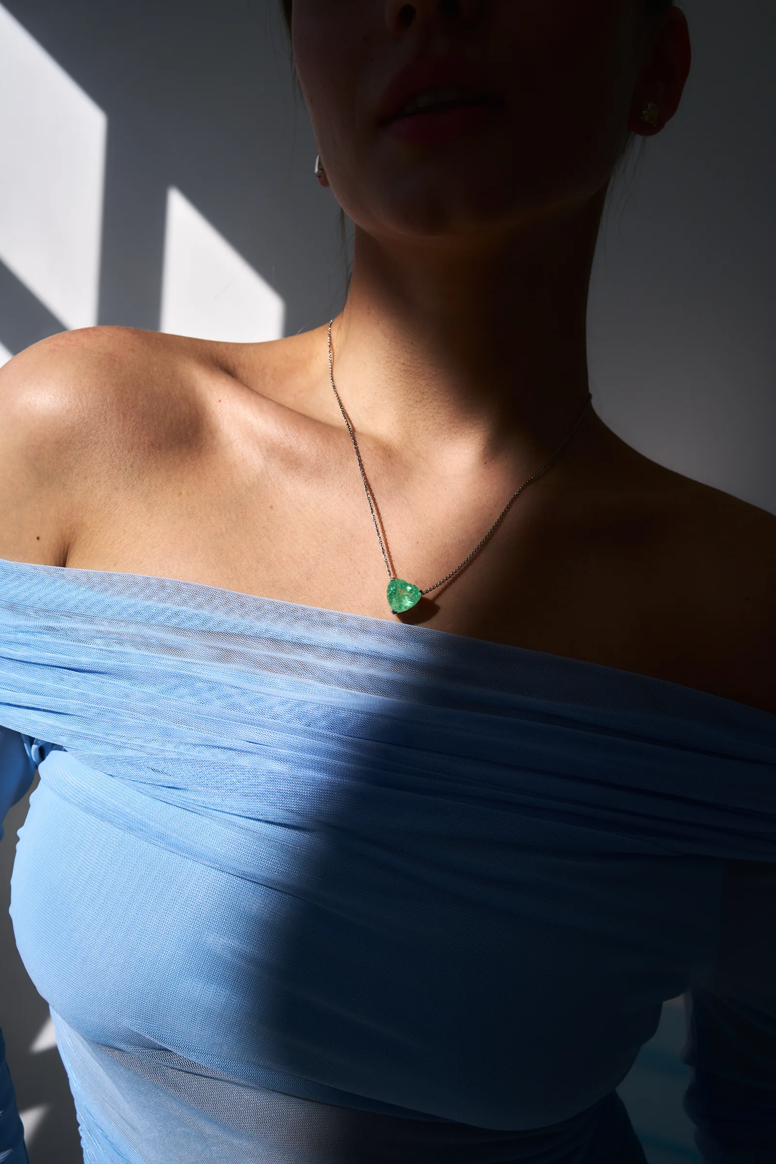 Necklace 9.95 ct. Emerald 9.95 ct. Colour 5, Г3 (Russian grading) — 6