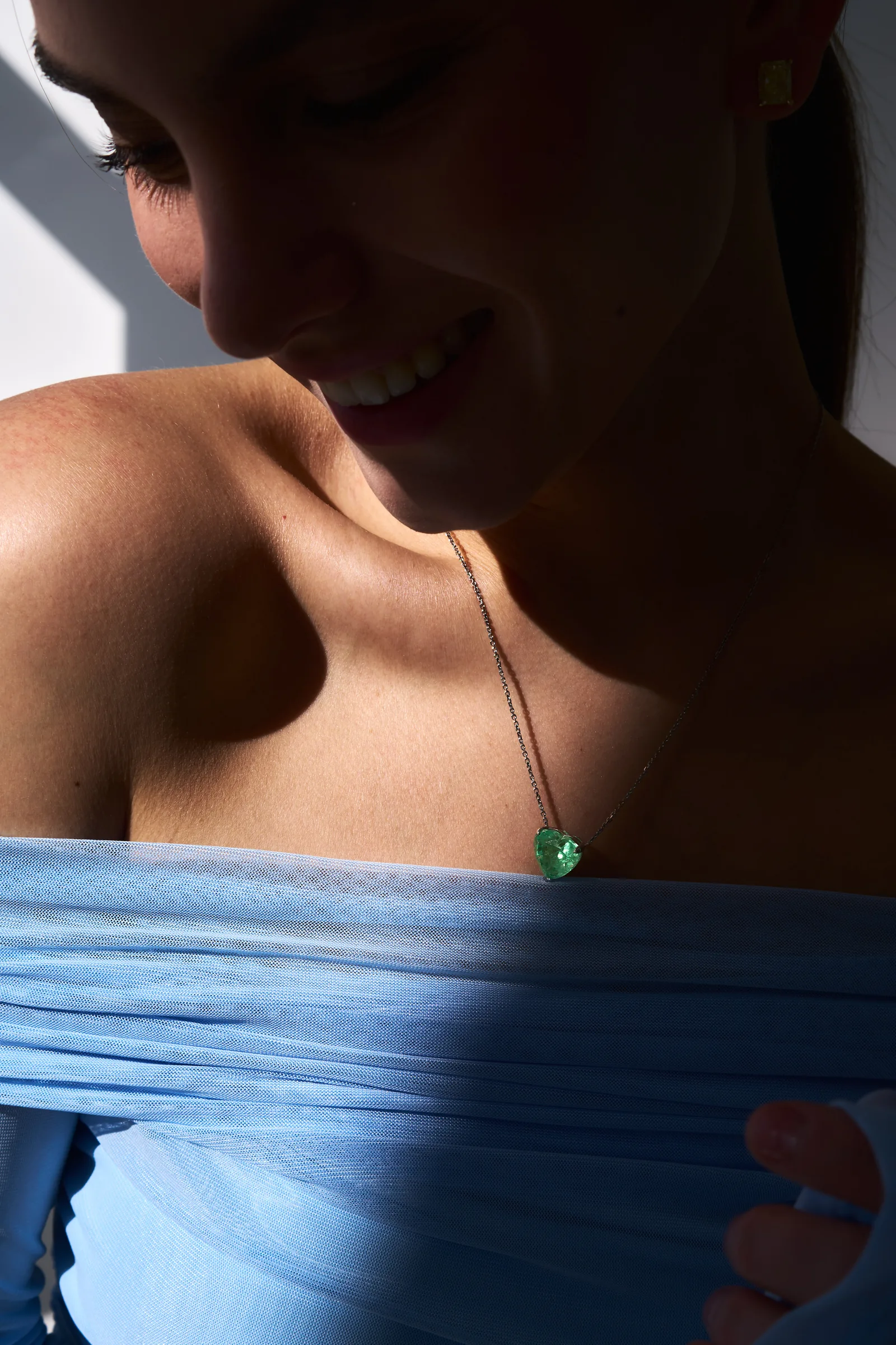 Necklace 9.95 ct. Emerald 9.95 ct. Colour 5, Г3 (Russian grading) — 4