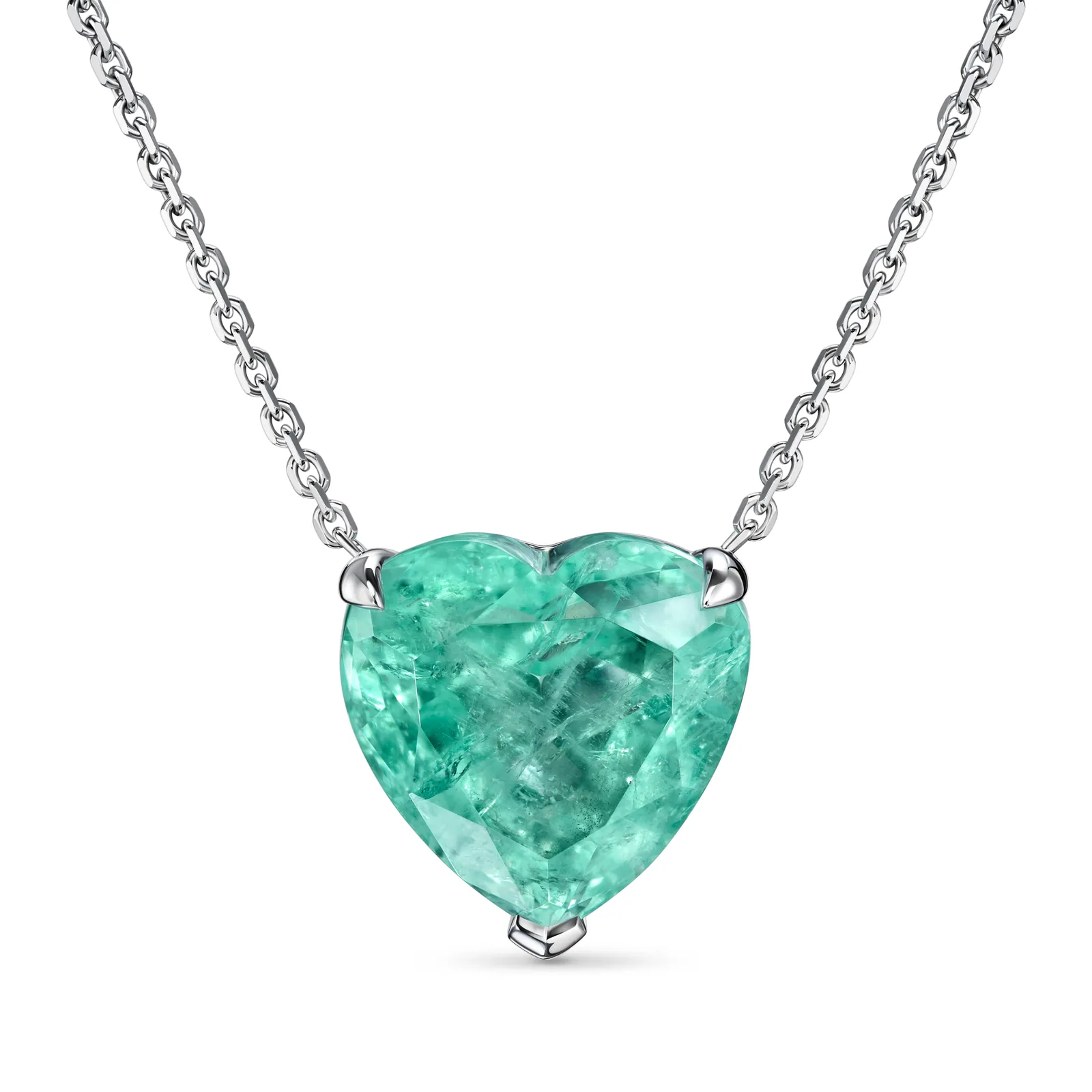 Necklace 9.95 ct. Emerald 9.95 ct. Colour 5, Г3 (Russian grading)