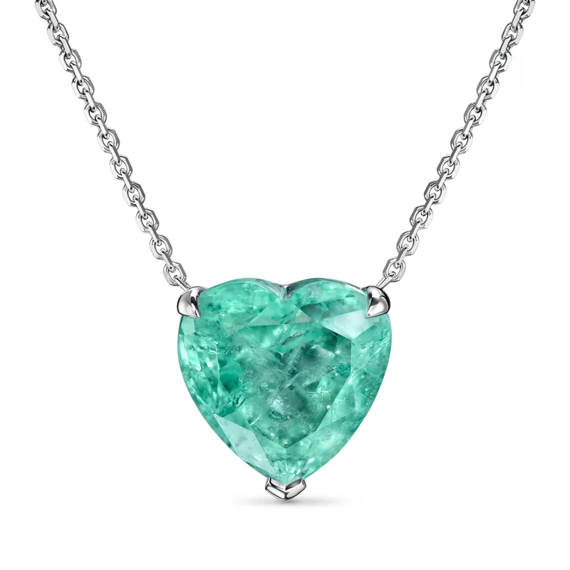 Necklace 9.95 ct. Emerald 9.95 ct. Colour 5, Г3 (Russian grading)