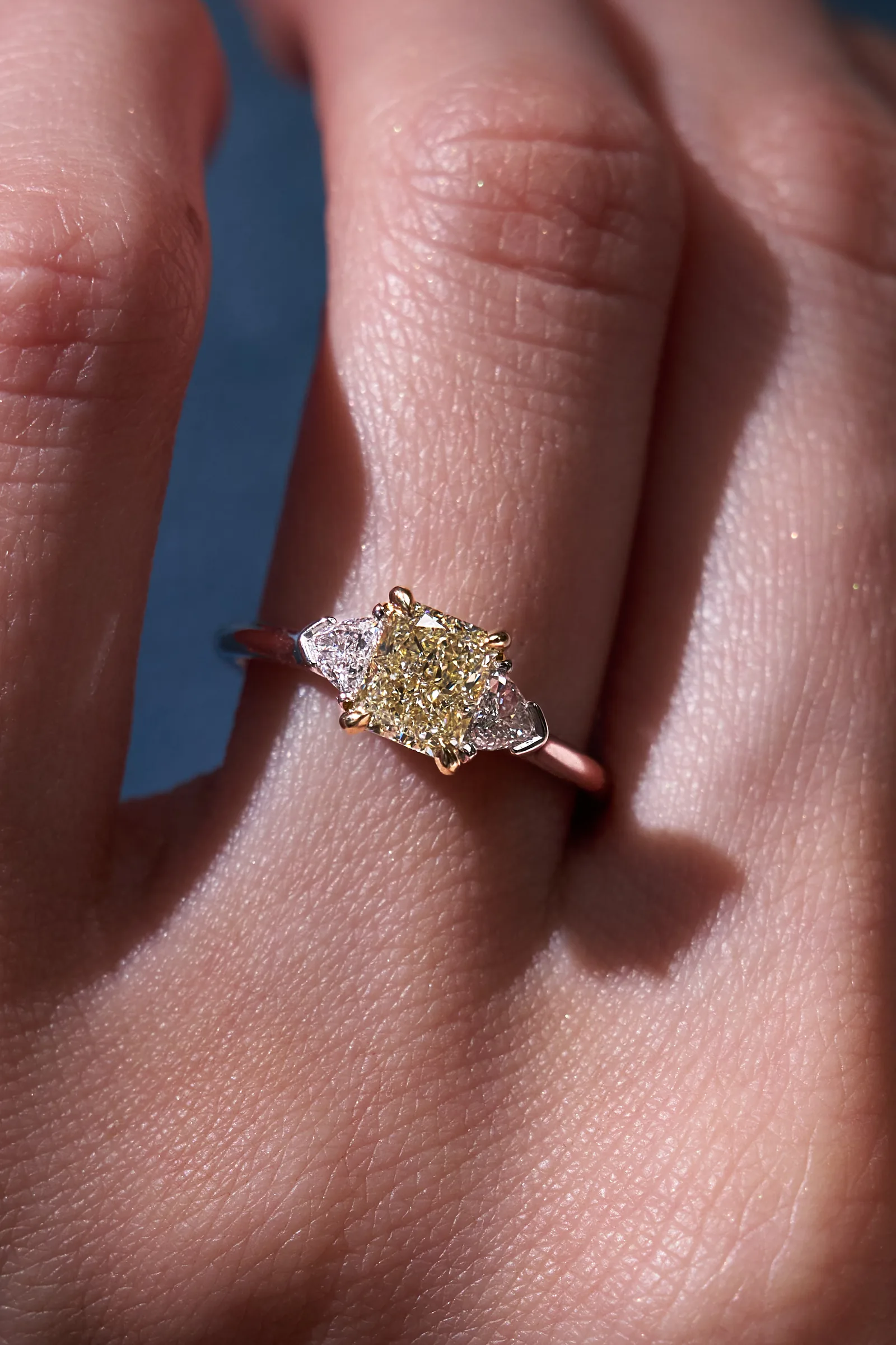Ring 1.01 ct. Yellow diamond 1.01 ct. Colour U-V, clarity VVS1 — 3