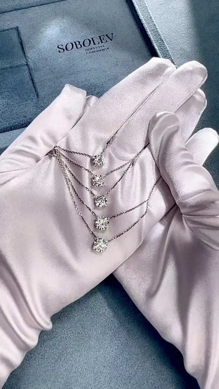 Necklace 1.13 ct. White diamond 1.13 ct. Colour K, clarity VS1