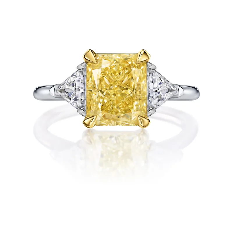 Yellow diamond ring